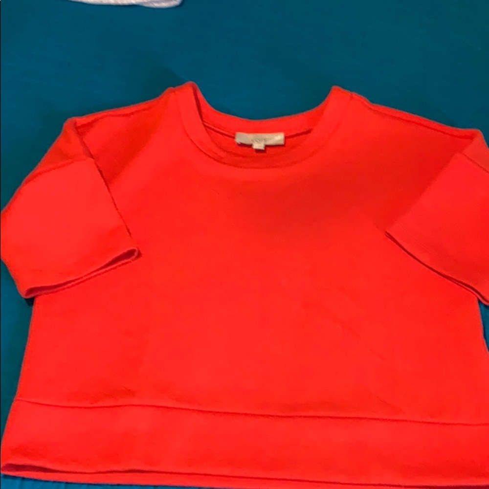 Loft Brand Drop Shoulder Sweatshirt